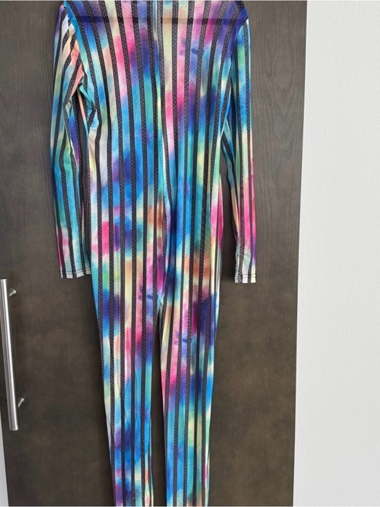 Pants - Rainbow Striped Sheer Festival Jumpsuit Pride Burning Man